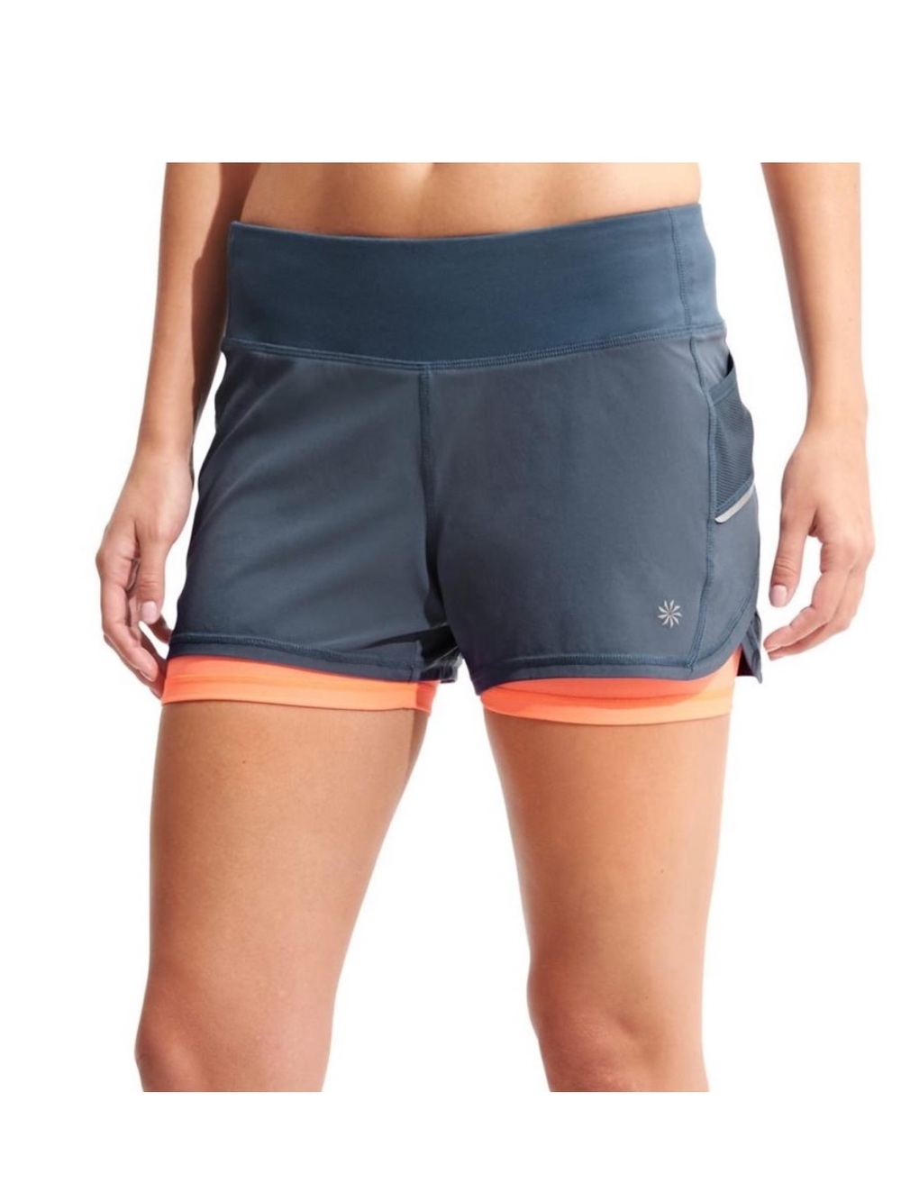 ATHLETA Ready Set 2 in 1 Athletic Shorts Size M